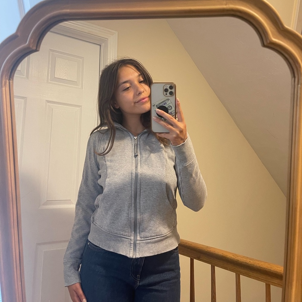 Grey Lululemon zipper down